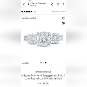 3 Stone CZ Ring
